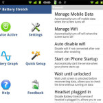 Batteria Stretch: Aplicación de Android para optimizar la batería